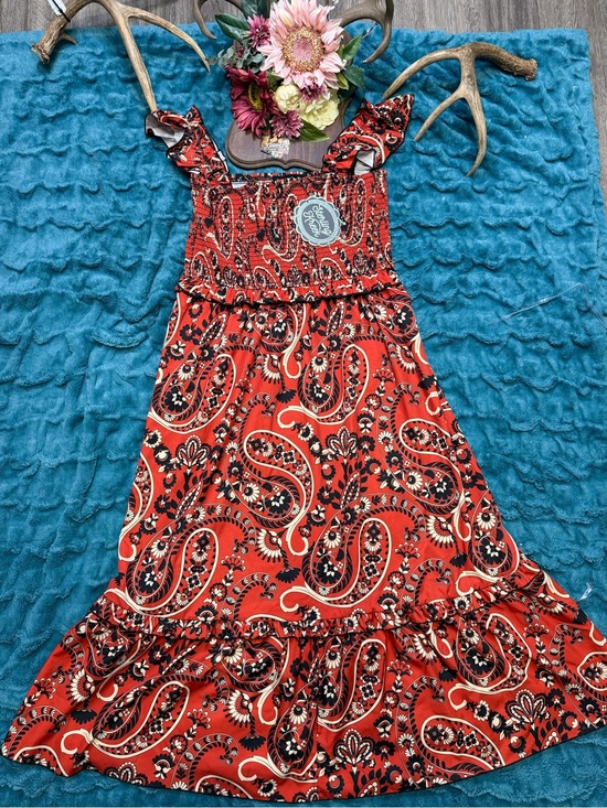 Sterling Kreek Dresses & Skirts - Sterling Kreek Paisley Smocked Maxi Dress Western Boho Cowgirl NWT